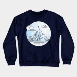 Ice mountain landscape Crewneck Sweatshirt